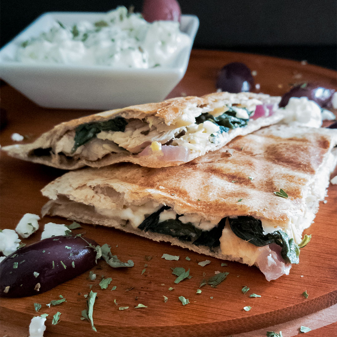 Mediterranean Quesadillas