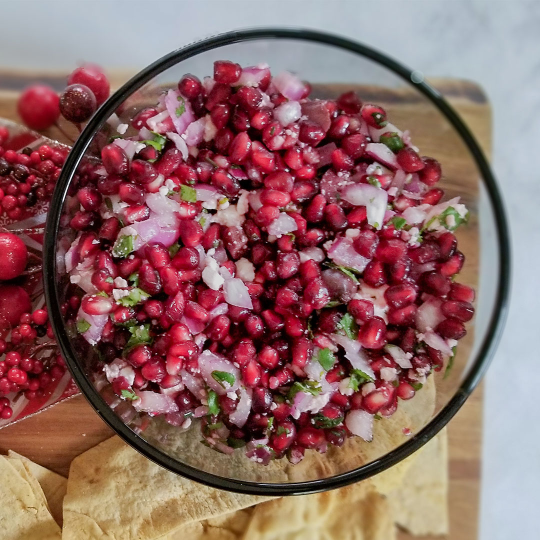 Pomegranate Feta Salsa