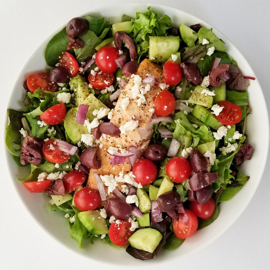 Greek Salmon Salad - Heart Healthy Greek