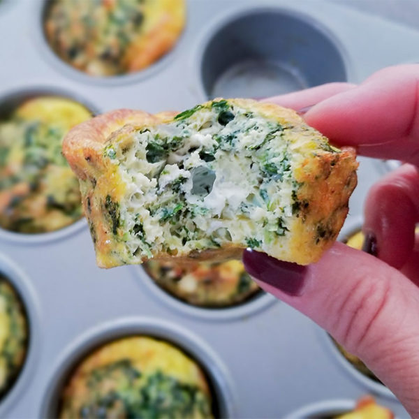 Spanakopita Egg Cups - Heart Healthy Greek