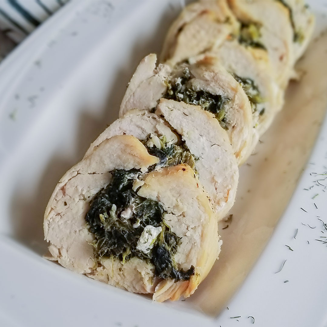 Spanakopita Stuffed Chicken