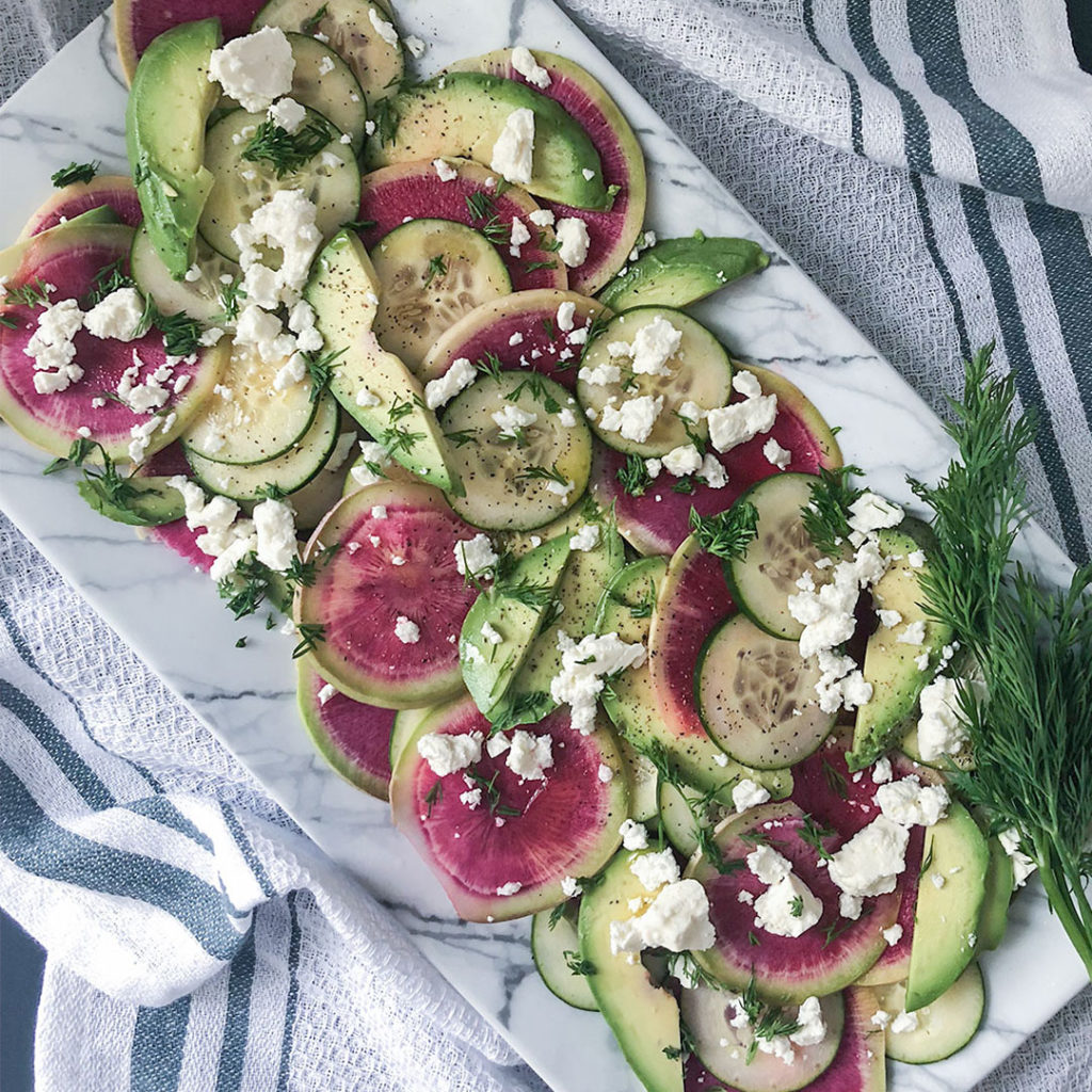 Watermelon Radish Salad - Heart Healthy Greek