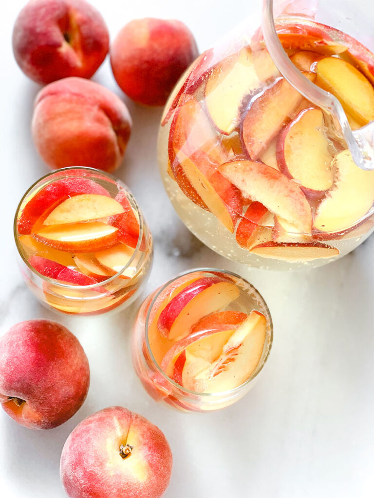 Peach Sangria - Heart Healthy Greek