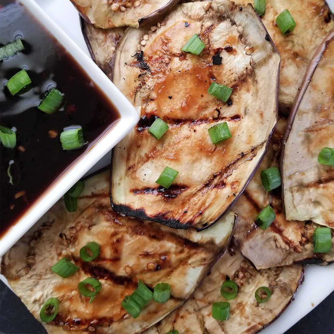 Asian Inspired Grilled Eggplant