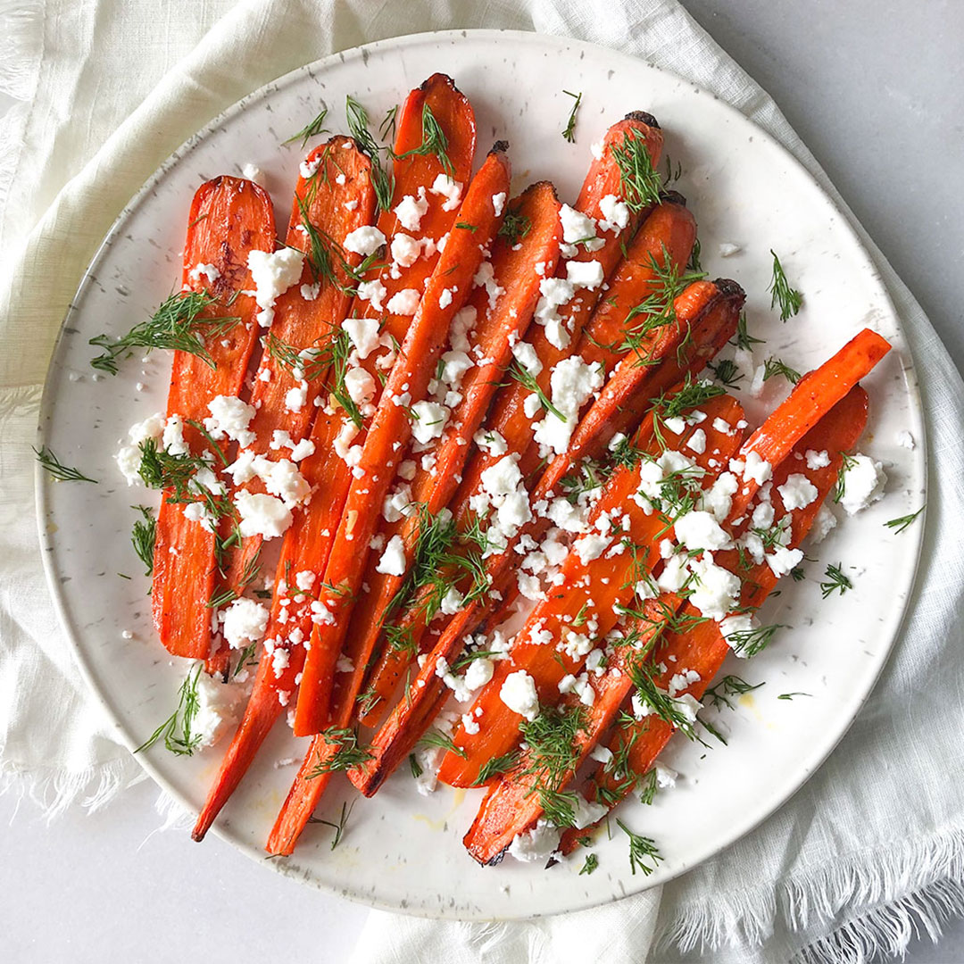 Roasted Carrots with Feta