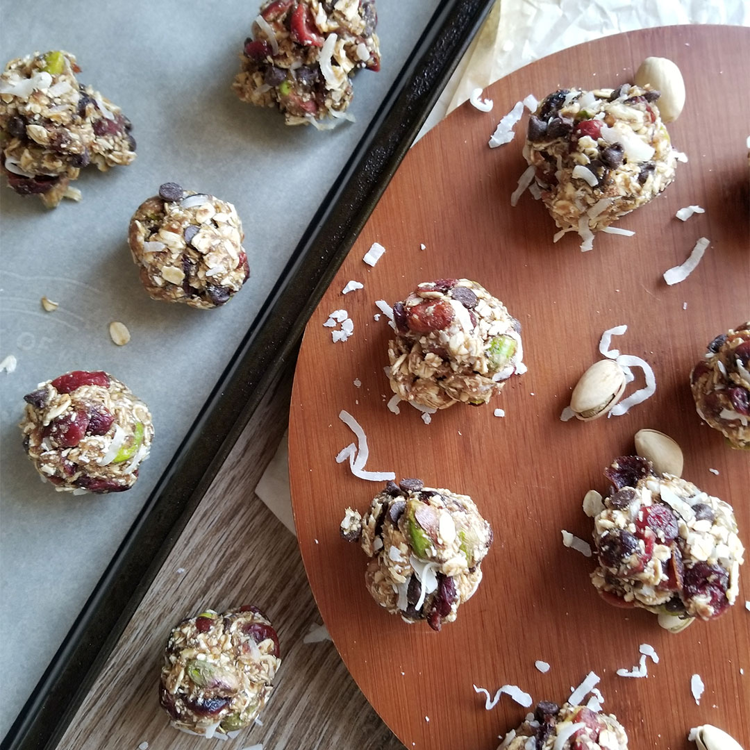 Cranberry Pistachio Bites