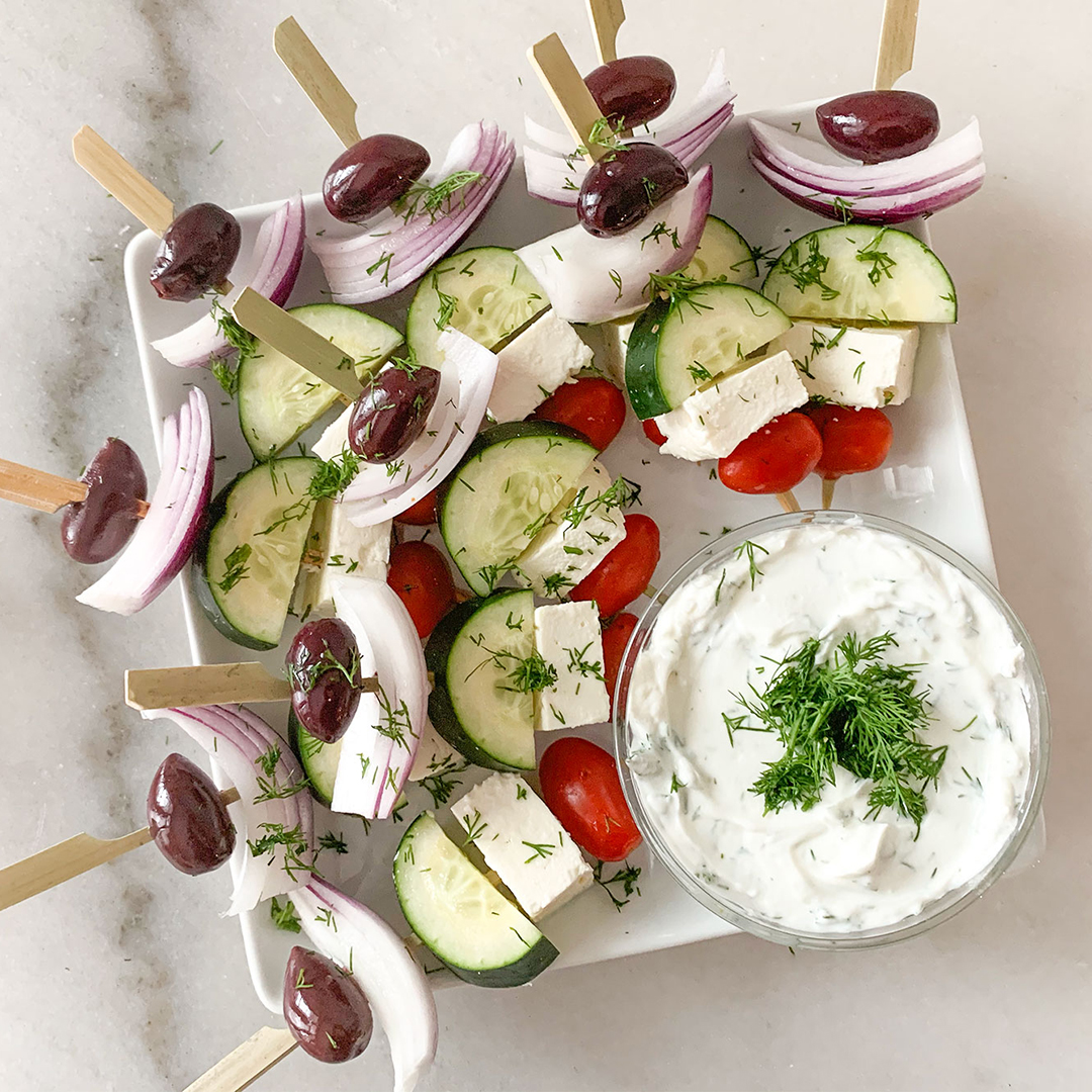 Greek Salad Kebabs