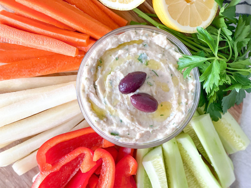 Easy White Bean Dip - Heart Healthy Greek