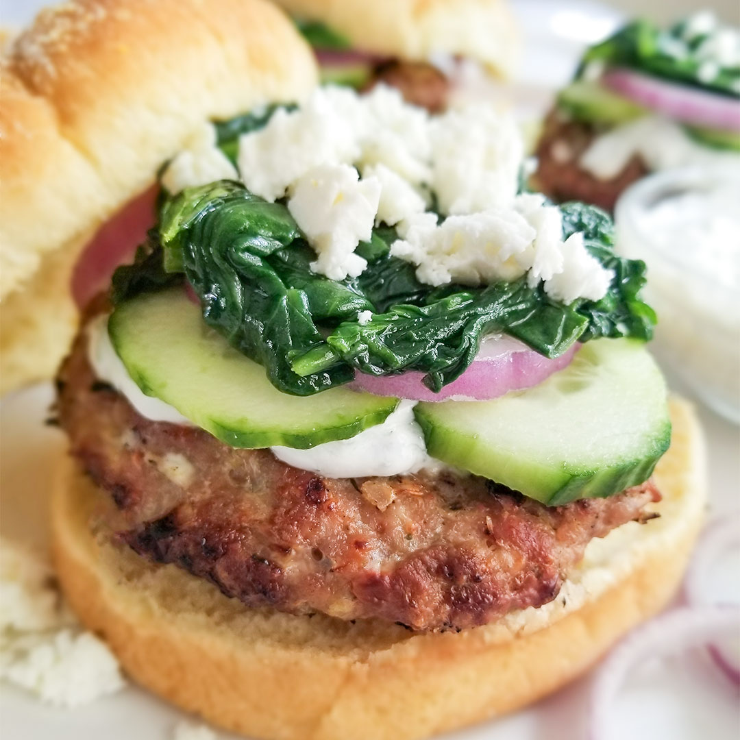 Mediterranean Turkey Burgers - Ahead of Thyme