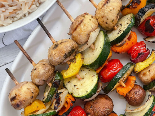 Vegetable on sale kebabs bbq