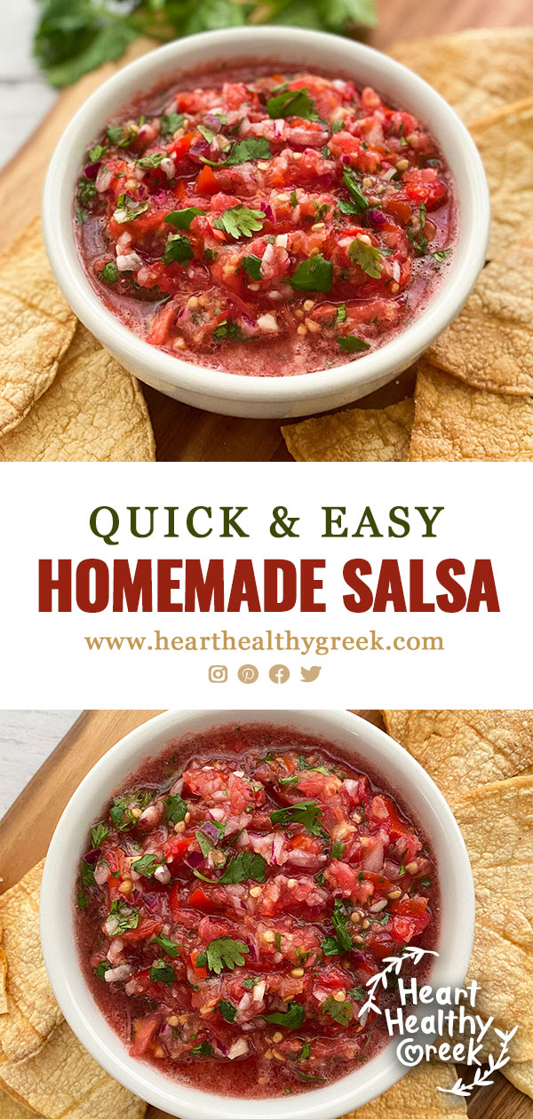 Homemade Salsa - Heart Healthy Greek